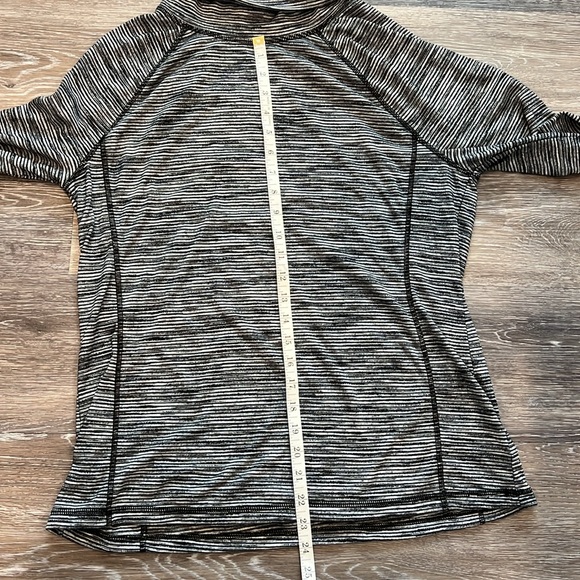 Talbots Turtleneck Striped Long Sleeve Shirt - Picture 7 of 10